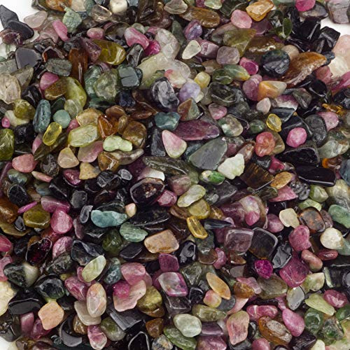 1/2 Pound Polished Tumbled Gemstone Chips, Pebbles, Cry...