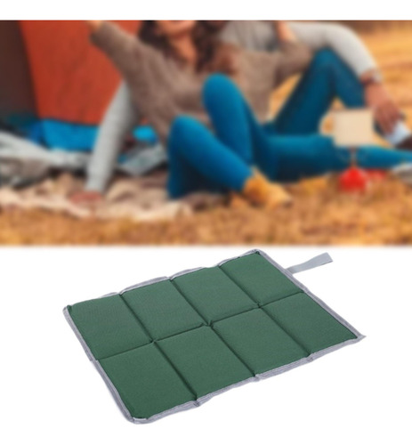 Cojín Para Acampar, Tela Oxford, Cómoda Almohadilla Verde