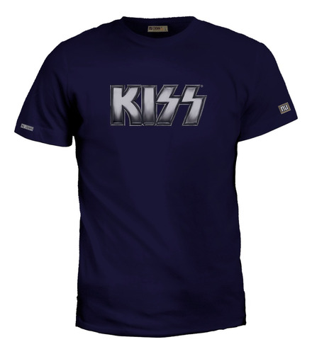 Camiseta Estampada 2xl - 3xl Kiss Banda Rock Logo Hombre Zxb