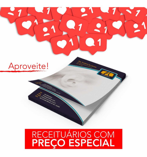 Imagem 1 de 2 de Blocos De Receituários Personalizados