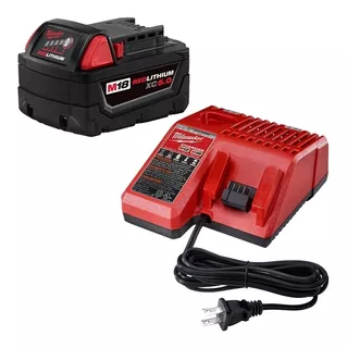 Kit De Batería M18 5 Ah Redlithium Milwaukee Con Cargador