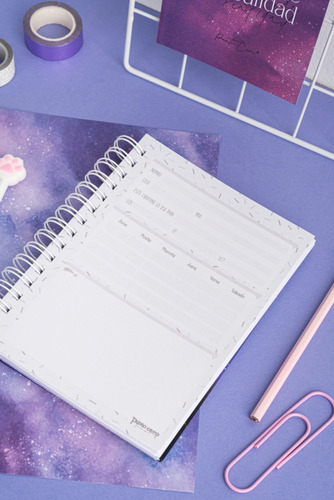 Cuaderno A5 Tapa Dura 80 Hojas Cuadriculadas Punto Cero Marmolado