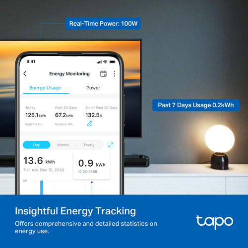 Enchufe Inteligente Tp-link Tapo Mini 15a, Compatible Con Al