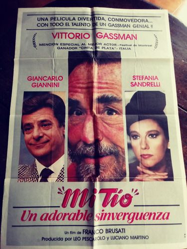 Poster Vittorio Gassman - Mi Tio -  Original