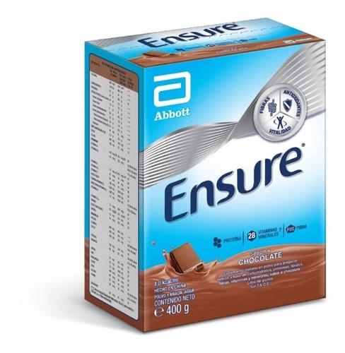 Suplemento Dietario Ensure En Polvo De Chocolate X 400 G