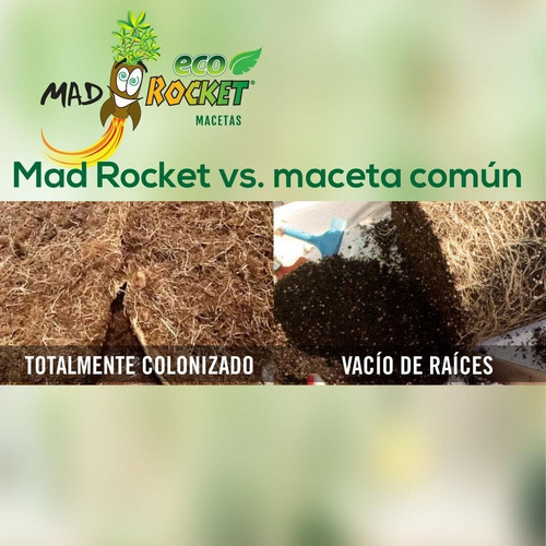 Imagen 10 de 10 de Maceta Mad Rocket Inteligente 16 Litros Auto Poda Cogoshop