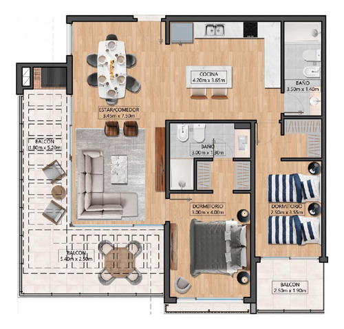 Departamento En Venta 3 Ambientes - Mar De Las Pampas