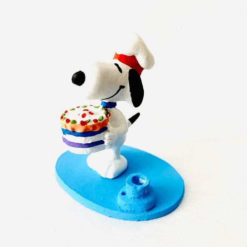 Snoopy Vela Pastel Decoración Peanuts Party Fiesta