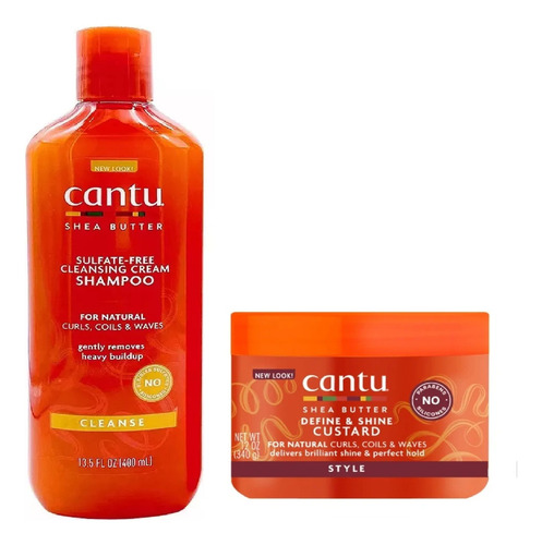 Shampoo Y Crema De Peinar Cantu Para Rizos Shea Butter 340g
