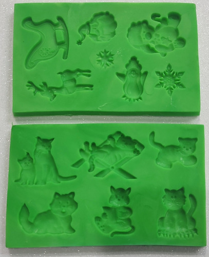 Moldes De Silicón X 4 Masa Flexible Y Repostería