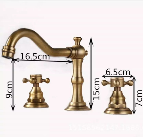 Set Griferia Baño Bronce Antiguo Ducha +griferia Bacha+bidet Dorado Oscuro