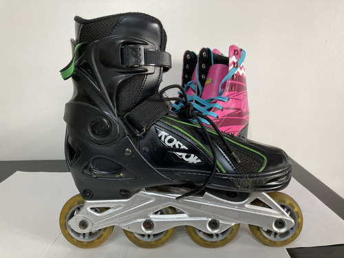 Rollers Patines Espectacular Oferta 37/42 Negro (Usado)