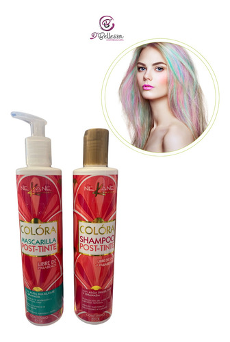 Set Shampoo Y Mascarilla Post Tinte Sin Sal Nekane Colóra