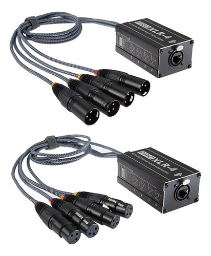 Extensor Ethernet Xlr/dmx A Ethercon Rj45 Cat5/cat6, Negro