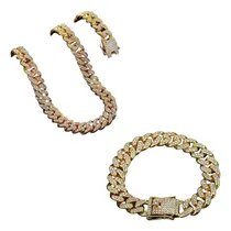 Comprar Conjunto Cubano - Cadena 60cm Y Pulsera 19cm Estilo Urbano