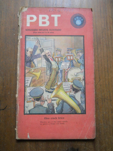 Revista Pbt Abril De 1909 En Buen Estado.