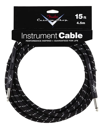 Cable Para Instrumento Fender Custom Shop Fg15bs Black Tweed