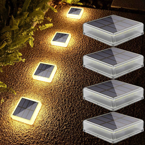 Luces Solares Para Cubierta Al Aire Libre, Ip68 Impermeables