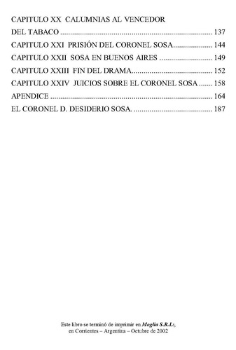 El Coronel Desiderio Sosa, Historia De Corrientes