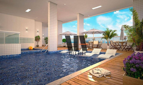 Imagem 14 de 30 de Breve Lançamento, Triplex Luxo, 5 Dormitórios E 3 Vagas, Guilhermina - Praia Grande - At0001