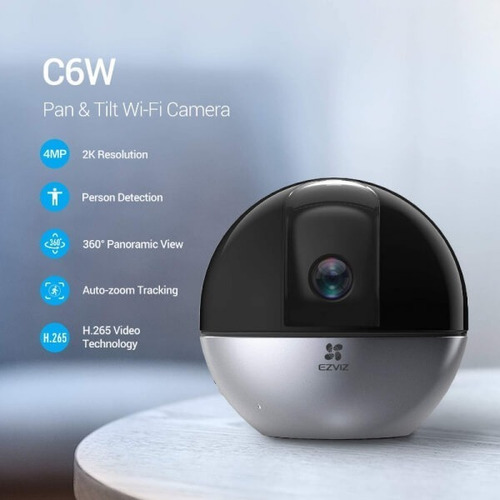 Cámara Robótica Wifi Ip 4mp Con Micrófono Ezviz C6w