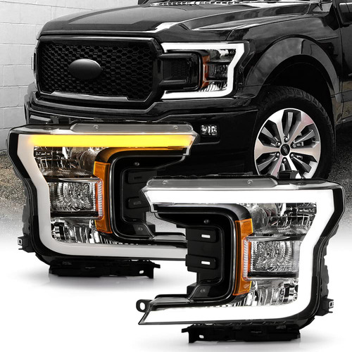 Para Modelo Halogeno Ford Pickup Tubo Led Negro Conmutacion