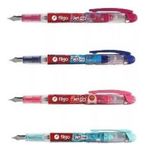 Lapicera Pluma Filgo Jet Pen Blister C/cartuchos