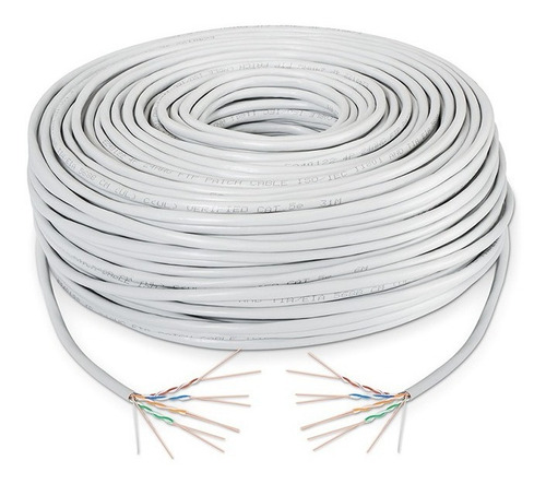 5 Metros Cable Utp Categoría 5e Calibre 24 Awg Gris