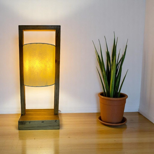 Lámpara De Mesa Tkl Luminar Aurora 50 Cm - Diseño Elegante Marrón Beige