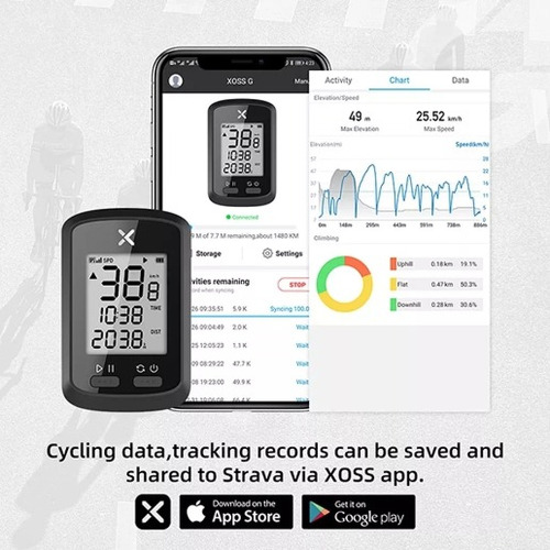 Pack Gps Xoss G+, Pulsómetro Xoss X2, 2 Sensores Cycplus C3