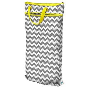 Planet Wise Hanging Wet / Dry Bag, Gray Chevron