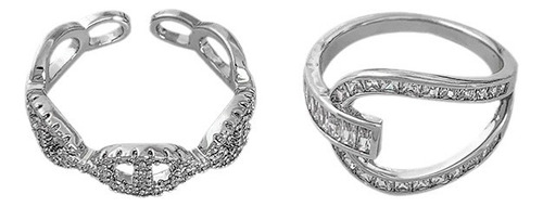 Anillo Con Forma De Nariz De Cerdo Con Diamantes De Imitació
