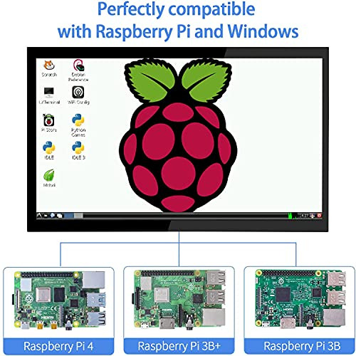 Monitor Táctil 10.1puLG Hmtech Para Raspberry Pi