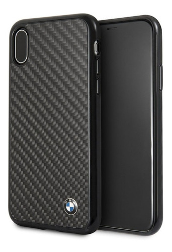 Forro Funda Bmw Signature Fibra Carbono iPhone X/xs Original