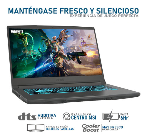 Laptop Gamer Msi Thin 15 Nvidia Geforce Rtx 3050 Intel Core I5 12450h 8gb Ram 512gb Ssd 15.6 144hz Windows 11 Home Teclado En Ingles - Excelente (Reacondicionado)