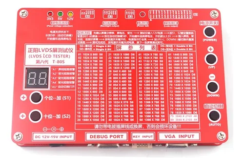 Tester Probador Pantalla Display Led Lcd Adaptador 4k Cables