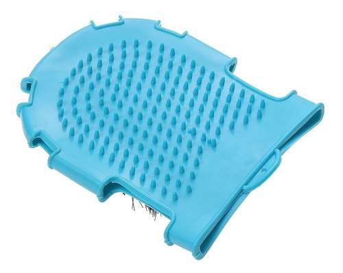 Luva De Borracha Para Banho Em Cavalo Dupla Face Azul Partra