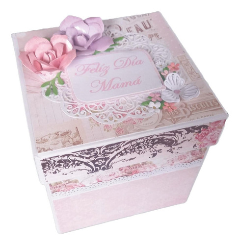 Caja Para Regalo - Día De La Madre - Rosa