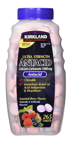 Kirkland Signature Antacido/calcio (1000 Mg) , 265 Tabletas