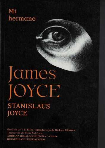 Libro Mi Hermano James Joyce - Joyce, Stanislaus