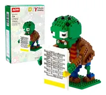 Comprar Figura Plantas Vs Zombies Mini Bloques Armables Juguetes 3d Cantidad De Piezas 334 Versión Del Personaje Zombie Portero