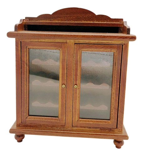 Mueble De Madera Para Vino A Escala 1/12, Micropaisaje,