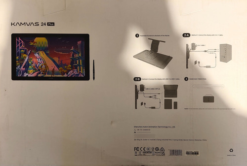 Tablet Digitalizadora Huion Kamvas 24 Plus, 24, Qhd Negro (Usado)