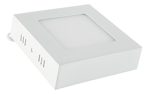 Lámpara Led Cuadrada Para Sobreponer 12 W, Luz Cálida