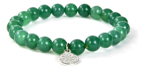 Brazalete De Aventurina Verde | Pulsera De Piedra Preciosa D