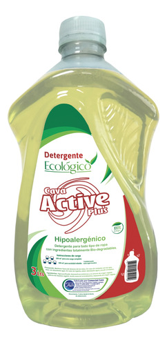 Detergente Active Ecológico Hipo 3lt Pet (caja De 4 Unid)