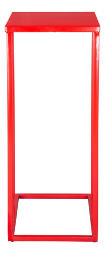 Mesa Lateral Atom Rojo Këssa Muebles