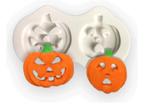 Molde Silicon Calabaza Halloween Para Decorar En Fondant