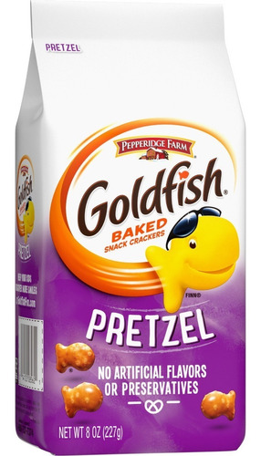 Galletas Goldfish Pepperfridge Snack Crackers Sabor Pretzel