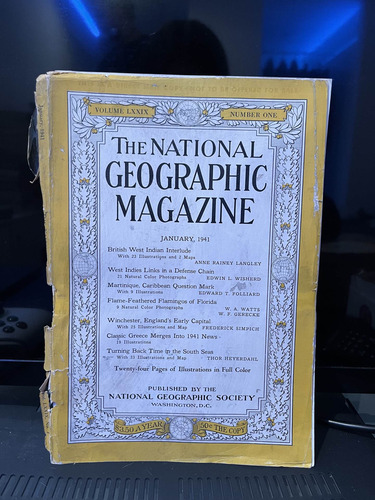 National Geographic Magazine / January 1941 (Usado)